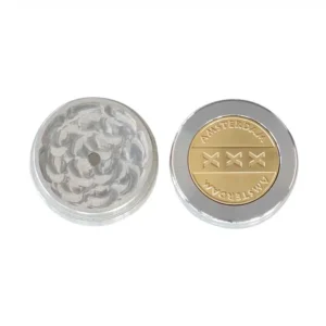 Metal grinder Amsterdam Weapon Gold 50 mm 2pts - Afbeelding 1