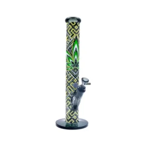 Fire-Flow x Black Leaf – Glass Bong Leaves #34 – 40cm - Image 1