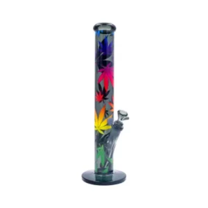 Fire-Flow x Black Leaf – Glass Bong Leaves Gradient – ​​40cm - Afbeelding 1
