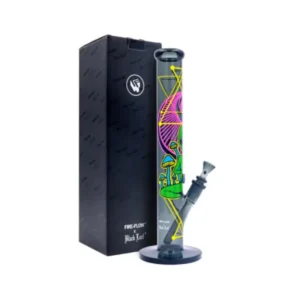Fire-Flow x Black Leaf – Glass Bong Trippy Alien – 40cm - Image 3