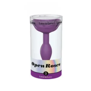 Love to Love Open Roses Size S Butt Plug Purple - Image 4