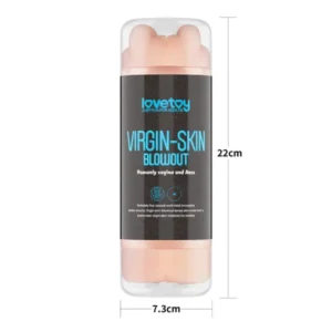 LoveToy Virgin-Skin Blowout Double Side Stroker Vagina and Anus - Image 4
