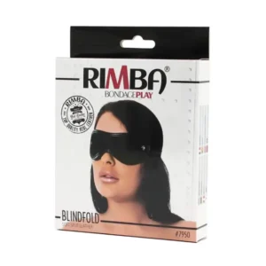 Eye Mask Leather Rimba Black – Image 4