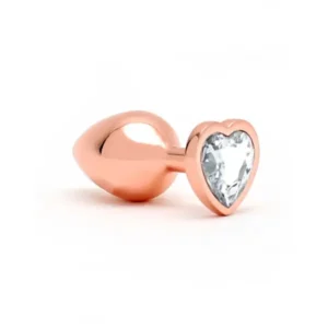 Toys Pisa Heart Shaped Butt Plug Rose Gold Rimba – Image 2