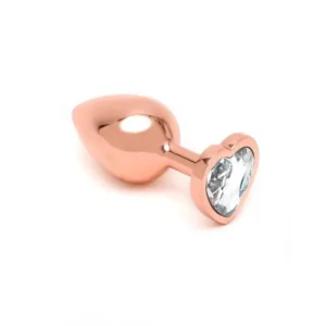 Toys Pisa Heart Shaped Butt Plug Rose Gold Rimba – Image 1